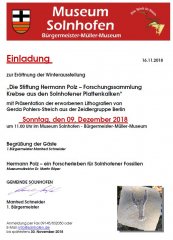 Eröffnung Winterausstellung 2018 Einladung