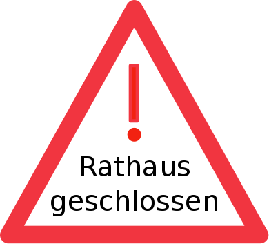 Rathaus geschlossen