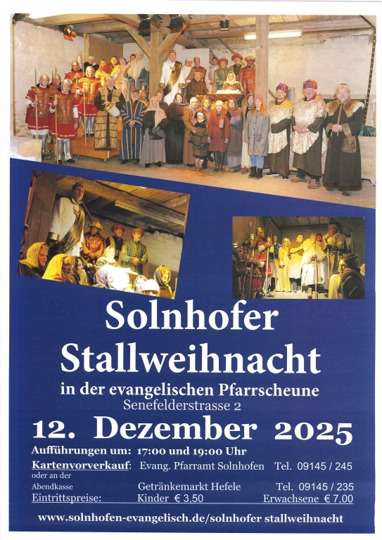 Plakat Stallweihnacht 2025
